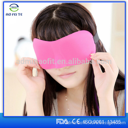 Silk material 3D sleep eye mask with PU foam sleep earplug
